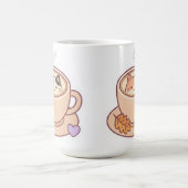 Mug de café avec un chat mignon Kawaii (Centre)