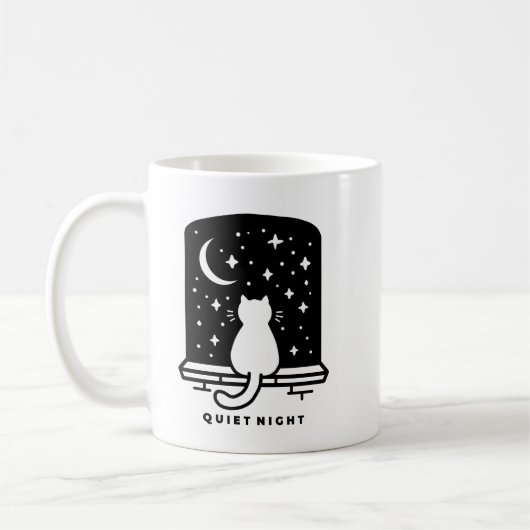 Mug de café avec un chat mignon Kawaii Cadeau chal (Gauche)