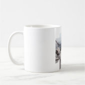 Mug de café avec une belle œuvre d'art florale (Gauche)