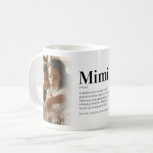 Mug de café avec une définition amusante de Mimi (Devant gauche)