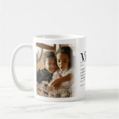 Mug de café avec une définition amusante de Mimi (Gauche)
