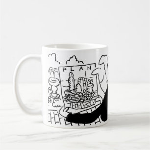 Mug de café avec une illustration de Garden Design