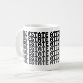 Mug de café Avocat en immobilier (Devant gauche)