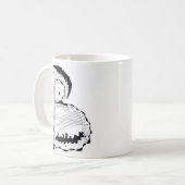 Mug de café "B" (Devant gauche)
