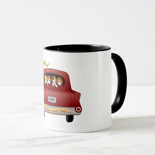 Mug de café beagle (Devant droit)