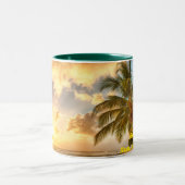 Mug de café bicolore à la Barbade (Centre)