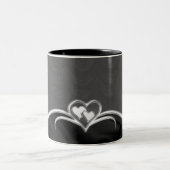Mug de café bicolore noir et blanc (Centre)