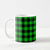Mug de café Black Green Check (Gauche)