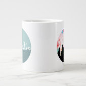 Mug de café blanc 20 oz Grosse Mug de café en céra (Devant)