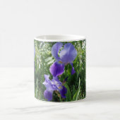Mug de café blanc à fleurs violettes (Centre)