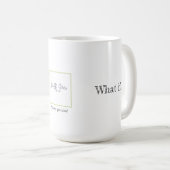 Mug de café blanc avec message inspirant (Devant droit)