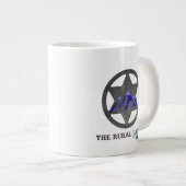 Mug de café blanc Badge Rural (Devant droit)
