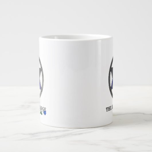 Mug de café blanc Badge Rural (Devant)