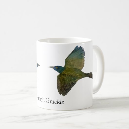 Mug de café blanc de cagoule (Devant droit)