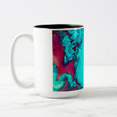 Mug de café bleu Abstrait (Gauche)