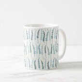 Mug de café Bleu Botanique pour Agritourisme (Devant droit)