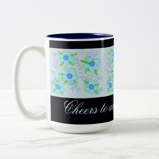 Mug de café bleu clair (Gauche)