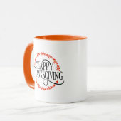 Mug de café Bonne Action de grâce (Devant gauche)