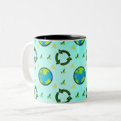Mug de café Bonne fête de la Terre (Devant gauche)