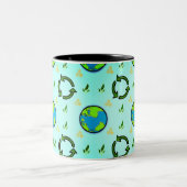 Mug de café Bonne fête de la Terre (Centre)