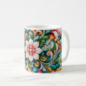 Mug de café botanique (Devant droit)