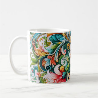 Mug de café botanique