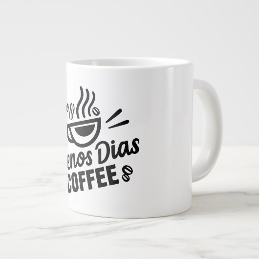 Mug de café Buenos Dias (Devant droit)