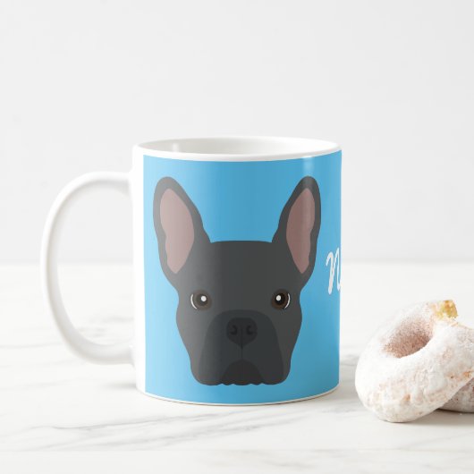 Mug de café Bulldog (Avec donut)