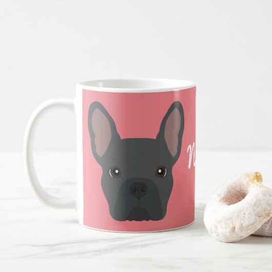 Mug de café Bulldog (Avec donut)