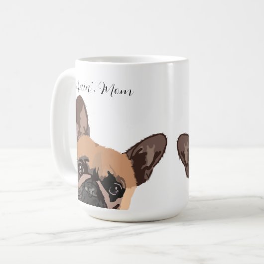 Mug de café Bulldog (Devant gauche)