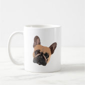 Mug de café Bulldog Abstrait (Gauche)