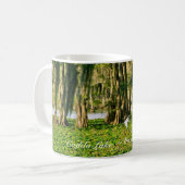 Mug de café - Caddo Lake Cypress & Bird-001 (Devant gauche)