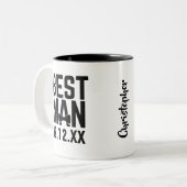 Mug de café Cadeau du garçon d'honneur (Devant gauche)