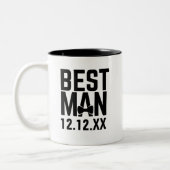 Mug de café Cadeau du garçon d'honneur (Gauche)