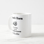 Mug de café cadeau French Horn (Devant gauche)