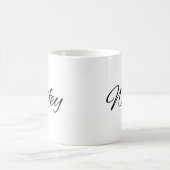 Mug de Café Calligraphie Petite Femme (Centre)