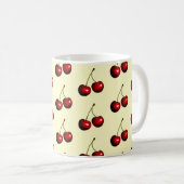 Mug de café cerise sucrée - Vos couleurs (Devant droit)