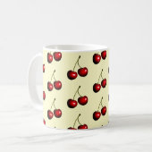 Mug de café cerise sucrée - Vos couleurs (Devant gauche)