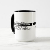 Mug de café Certifié Master Black Belt (Devant gauche)