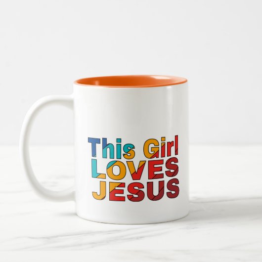 Mug de café : Cette fille aime Jésus (Gauche)