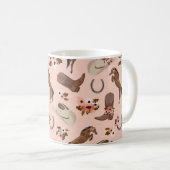 Mug de café champêtre et floral (Devant droit)