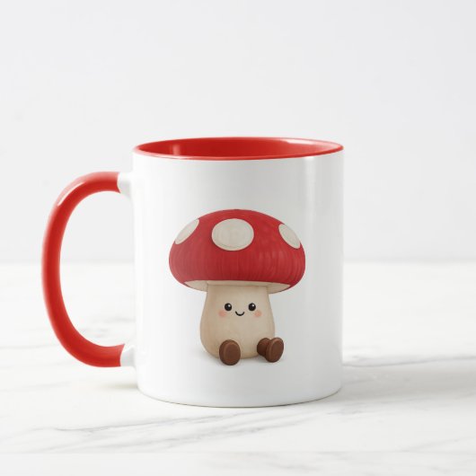 Mug de café champignon mignon Kawaii (Gauche)