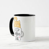 Mug de café chat orange drôle amateur de chat (Devant gauche)