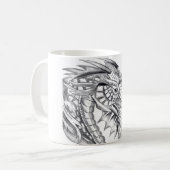 Mug de café chaud au dragon de feu (Devant gauche)