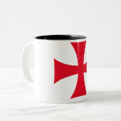 Mug de café Chevalier Templier Croisé (Devant gauche)
