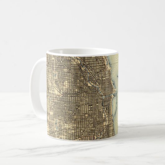 Mug de café Chicago 1891 (Devant gauche)