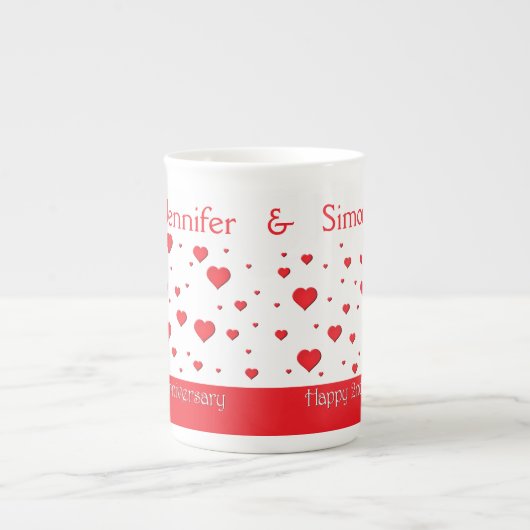 Mug de café - Chine osseuse - 2e anniversaire (Devant)