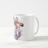 Mug de café chrétien Jésus sur la Croix (Devant droit)