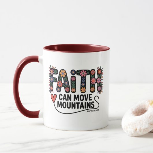 Mug de café chrétien pour femmes (Avec donut)