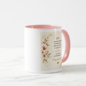 Mug de café Citation Luxe Or pour Maman (Devant droit)